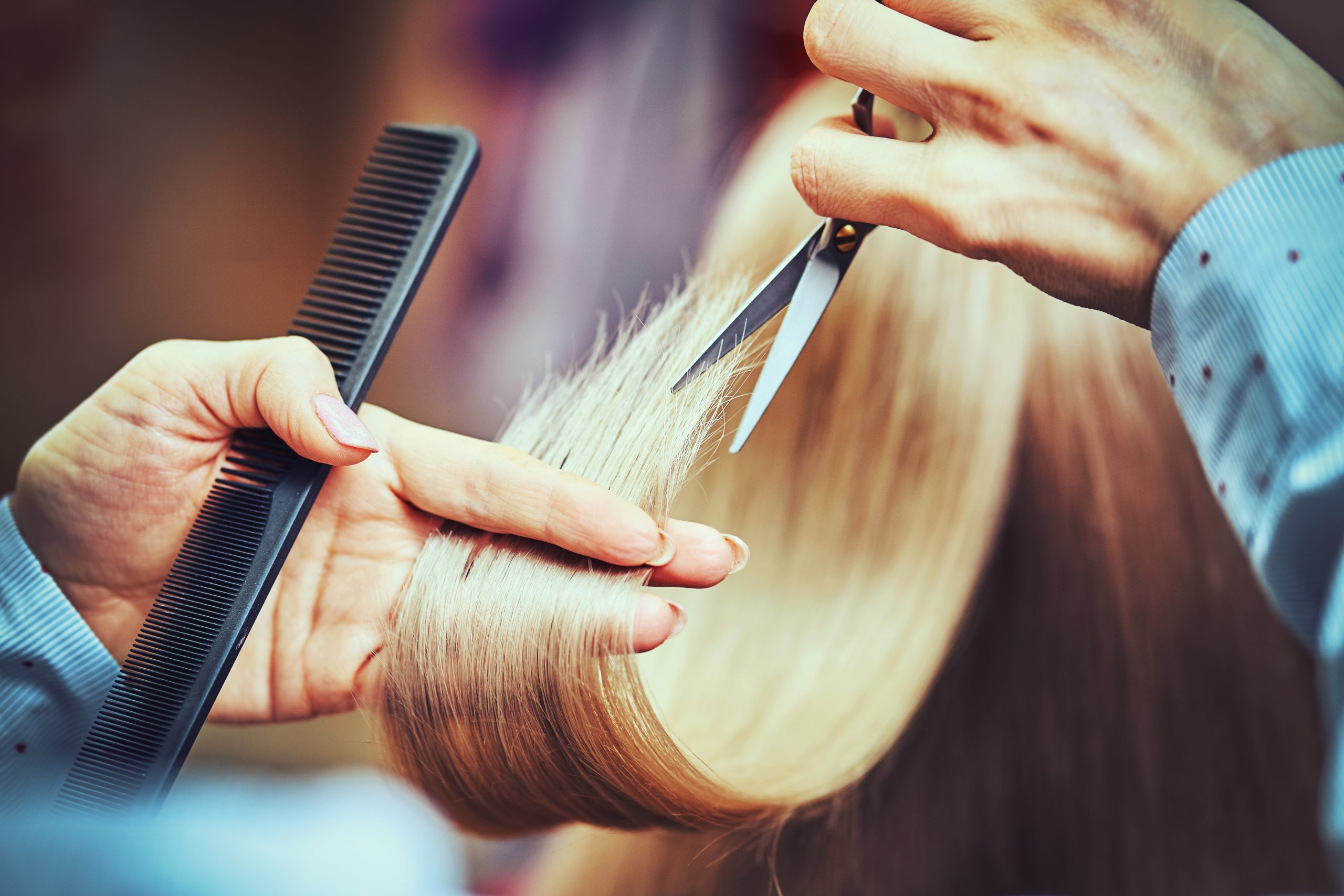 fazer um corte ligando cabelo muito fino