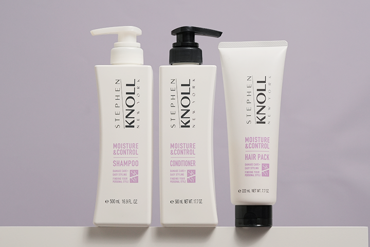 Linha Moisture & Control Stephen Knoll New York para cabelos secos e ressecados